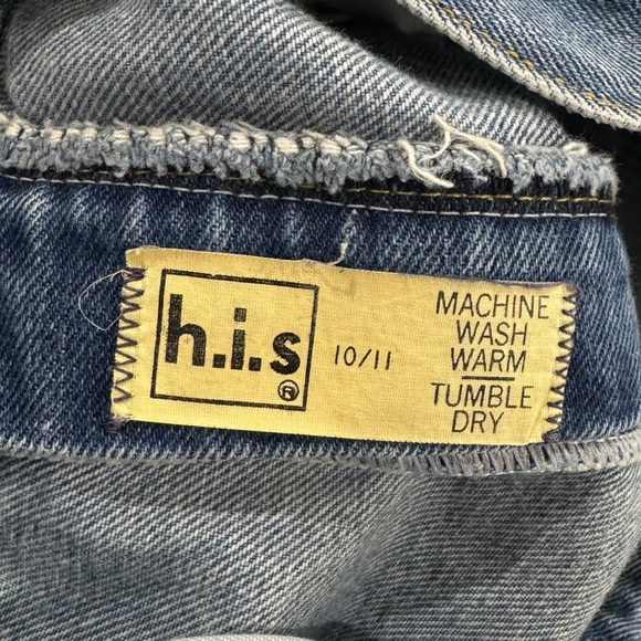 Vintage 70s Chic High Waisted Wide Leg Trouser Jeans 100% Cotton USA | 25" x 32" - Picture 13 of 15